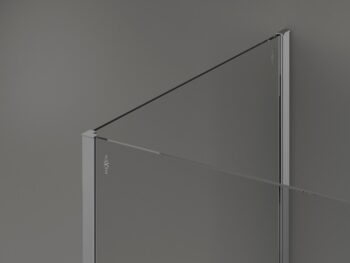 MEXEN/S - Kioto Sprchová zástena WALK-IN 125 x 110, transparent, chróm 800-125-212-01-00-110