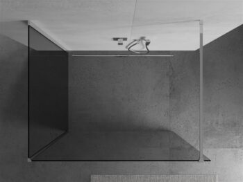 MEXEN/S - Kioto Sprchová zástena WALK-IN 125 x 90, transparent, chróm 800-125-212-01-00-090