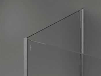 MEXEN/S - Kioto Sprchová zástena WALK-IN 125 x 90, transparent, chróm 800-125-212-01-00-090
