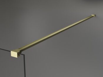 MEXEN/S - Kioto Sprchová zástena WALK-IN 65 x 200, transparent 8 mm, zlatá kartáčovaná 800-065-101-55-00