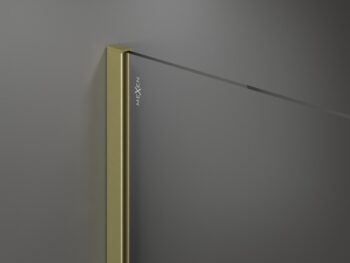 MEXEN/S - Kioto Sprchová zástena WALK-IN 70 x 200, transparent 8 mm, zlatá kartáčovaná 800-070-101-55-00