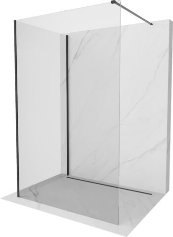 MEXEN/S - Kioto Sprchová zástena WALK-IN 90 x 70, transparent, čierna 800-090-212-70-00-070