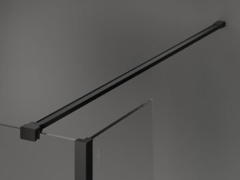 MEXEN/S - Kioto Sprchová zástena WALK-IN 90 x 70 x 30, čierny vzor, čierna 800-090-070-221-70-70-030