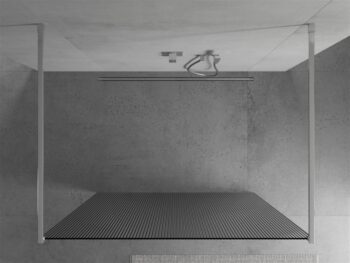 MEXEN/S - Kioto Sprchová zástena WALK-IN voľne stojaca 110 x 200, prúžky 8 mm, chróm 800-110-002-01-09