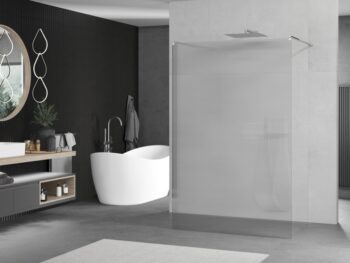 MEXEN/S - Kioto Sprchová zástena WALK-IN voľne stojaca 120 x 200, prúžky 8 mm, chróm 800-120-002-01-09