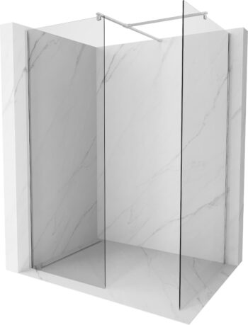 MEXEN/S - Kioto Sprchová zástena Walk-in 70 x 70, transparent, chróm 800-070-202-01-00-070
