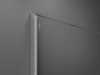 MEXEN/S - Kioto Sprchová zástena Walk-in 80 x 70, čierny vzor, chróm 800-080-202-01-70-070