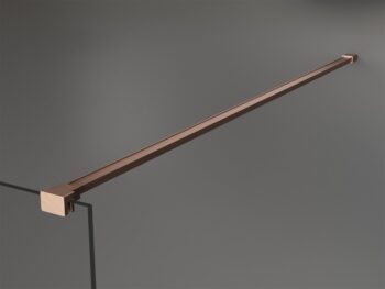 MEXEN/S - Kioto samostatne stojaca sprchová zástena 110 x 200, zrkadlové sklo 8 mm, meď kartáčovaná 800-110-002-65-50