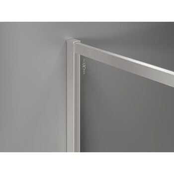 MEXEN/S - Kyoto-F Sprchová zástena WALK-IN s rámom 70 x 202, grafit 8 mm, nikel kartáčovaný 800-070-104-97-40