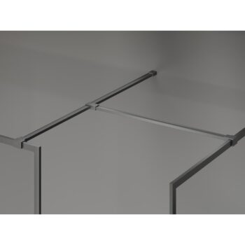 MEXEN/S - Kyoto-F Sprchová zástena WALK-IN s rámom 75 x 70, transparent 8 mm, grafit metal 800-075-202-04-95-070