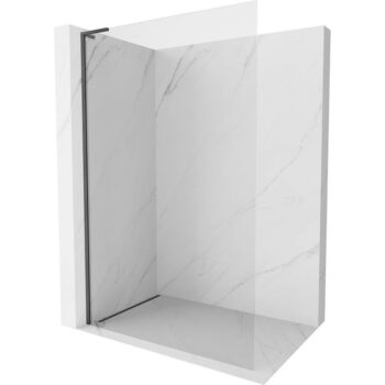 MEXEN/S - Kyoto-X L Sprchová zástena WALK-IN 60 x 200, transparent 10 mm, grafit kartáčovaná 800-060-107-66-00-X