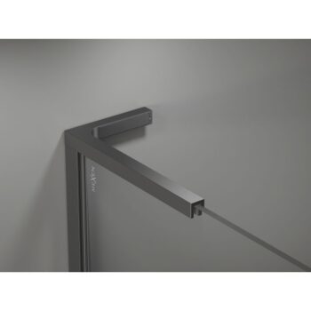 MEXEN/S - Kyoto-X L Sprchová zástena WALK-IN 70 x 200, transparent 10 mm, grafit metal 800-070-107-95-00-X