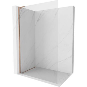 MEXEN/S - Kyoto-X L Sprchová zástena WALK-IN 70 x 200, transparent 10 mm, meď kartáčovaná 800-070-107-65-00-X
