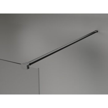 MEXEN/S - Kyoto-X Sprchová zástena WALK-IN 120 x 200, grafit 10 mm, grafit kartáčovaná 800-120-101-66-40-X
