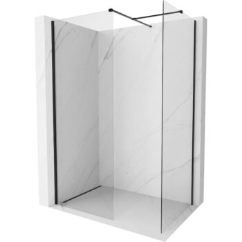 MEXEN/S - Kyoto-X Sprchová zástena WALK-IN 70 x 70, transparent 10 mm, čierna 800-070-202-70-00-070-X