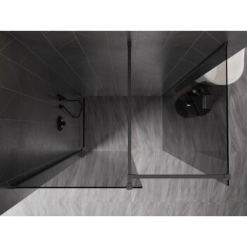 MEXEN/S - Kyoto-X Sprchová zástena WALK-IN 70 x 70, transparent 10 mm, grafit kartáčovaná 800-070-202-66-00-070-X