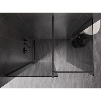 MEXEN/S - Kyoto-X Sprchová zástena WALK-IN 70 x 70, transparent 10 mm, grafit metal 800-070-202-95-00-070-X