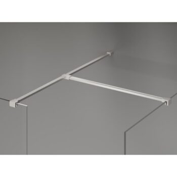 MEXEN/S - Kyoto-X Sprchová zástena WALK-IN 70 x 70, transparent 10 mm, nikel kartáčovaný 800-070-202-97-00-070-X