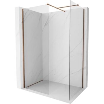 MEXEN/S - Kyoto-X Sprchová zástena WALK-IN 70 x 70, transparent 10 mm, ružové zlato 800-070-202-60-00-070-X