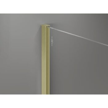 MEXEN/S - Kyoto-X Sprchová zástena WALK-IN 70 x 70, transparent 10 mm, zlato kefovaná 800-070-202-55-00-070-X