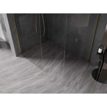 MEXEN/S - Kyoto-X Sprchová zástena WALK-IN 70 x 70, transparent 10 mm, zlato kefovaná 800-070-202-55-00-070-X