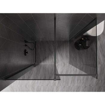 MEXEN/S - Kyoto-X Sprchová zástena WALK-IN 80 x 70, transparent 10 mm, grafit kartáčovaná 800-080-202-66-00-070-X