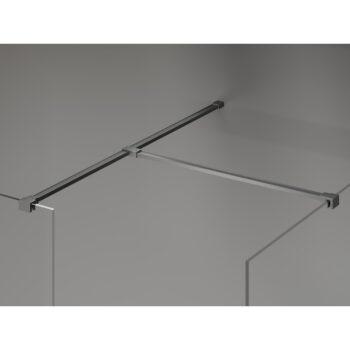 MEXEN/S - Kyoto-X Sprchová zástena WALK-IN 80 x 70, transparent 10 mm, grafit kartáčovaná 800-080-202-66-00-070-X