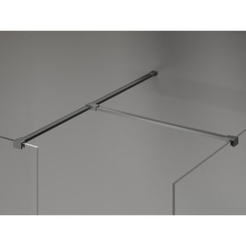 MEXEN/S - Kyoto-X Sprchová zástena WALK-IN 80 x 70, transparent 10 mm, grafit metal 800-080-202-95-00-070-X