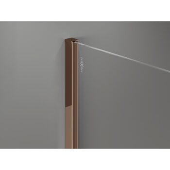 MEXEN/S - Kyoto-X Sprchová zástena WALK-IN 80 x 70, transparent 10 mm, ružové zlato 800-080-202-60-00-070-X