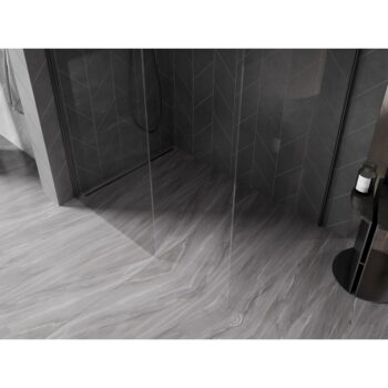 MEXEN/S - Kyoto-X Sprchová zástena WALK-IN 80 x 80, transparent 10 mm, grafit kartáčovaná 800-080-202-66-00-080-X