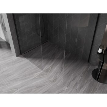 MEXEN/S - Kyoto-X Sprchová zástena WALK-IN 90 x 70, transparent 10 mm, čierna 800-090-202-70-00-070-X
