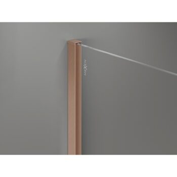 MEXEN/S - Kyoto-X Sprchová zástena WALK-IN 90 x 70, transparent 10 mm, meď kartáčovaná 800-090-202-65-00-070-X