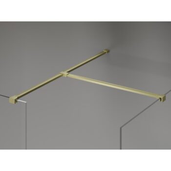 MEXEN/S - Kyoto-X Sprchová zástena WALK-IN 90 x 70, transparent 10 mm, zlato kefovaná 800-090-202-55-00-070-X