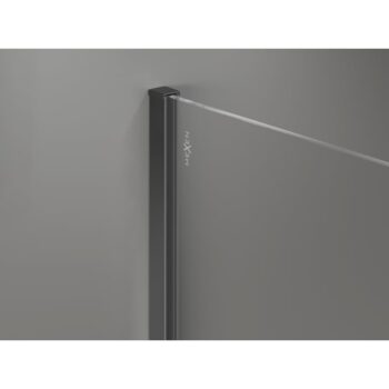 MEXEN/S - Kyoto-X Sprchová zástena WALK-IN 90 x 80, transparent 10 mm, grafit metal 800-090-202-95-00-080-X