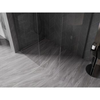 MEXEN/S - Kyoto-X Sprchová zástena WALK-IN 90 x 80, transparent 10 mm, grafit metal 800-090-202-95-00-080-X
