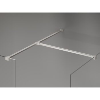 MEXEN/S - Kyoto-X Sprchová zástena WALK-IN 90 x 80, transparent 10 mm, nikel kartáčovaný 800-090-202-97-00-080-X