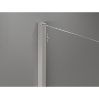 MEXEN/S - Kyoto-X Sprchová zástena WALK-IN 90 x 80, transparent 10 mm, nikel kartáčovaný 800-090-202-97-00-080-X