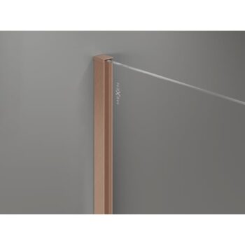 MEXEN/S - Kyoto-X Sprchová zástena WALK-IN 90 x 90, transparent 10 mm, meď kartáčovaná 800-090-202-65-00-090-X