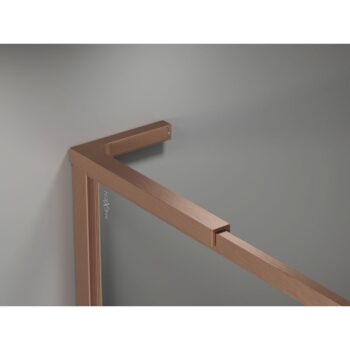 MEXEN/S - Kyoto-XF L Sprchová zástena WALK-IN s rámom 60 x 202, transparent 10 mm, meď kartáčovaná 800-060-174-65-00-XF