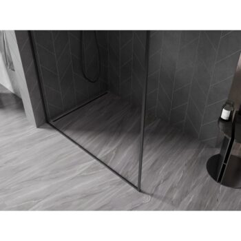 MEXEN/S - Kyoto-XF L Sprchová zástena WALK-IN s rámom 70 x 202, transparent 10 mm, čierna 800-070-174-70-00-XF