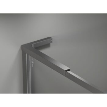 MEXEN/S - Kyoto-XF L Sprchová zástena WALK-IN s rámom 70 x 202, transparent 10 mm, grafit metal 800-070-174-95-00-XF
