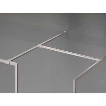 MEXEN/S - Kyoto-XF Sprchová zástena WALK-IN s rámom 150x110, transparent 10 mm, nikel kartáčovaný 800-150-202-04-97-110-XF