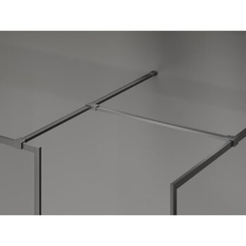 MEXEN/S - Kyoto-XF Sprchová zástena WALK-IN s rámom 160 x 70, transparent 10 mm, grafit metal 800-160-202-04-95-070-XF