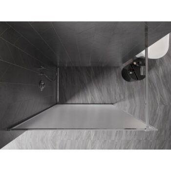 MEXEN/S - Kyoto-XF Sprchová zástena WALK-IN s rámom 70 x 202, dekor 10 mm, chróm 800-070-104-01-30-X