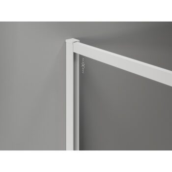 MEXEN/S - Kyoto-XF Sprchová zástena WALK-IN s rámom 80 x 202, grafit 10 mm, biela 800-080-104-20-40-X