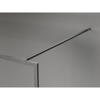 MEXEN/S - Kyoto-XF Sprchová zástena WALK-IN s rámom 80 x 202, grafit 10 mm, grafit metal 800-080-104-95-40-X