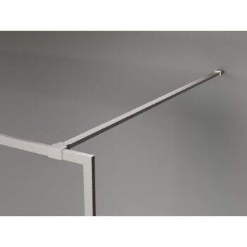 MEXEN/S - Kyoto-XF Sprchová zástena WALK-IN s rámom 80 x 202, grafit 10 mm, nikel kartáčovaný 800-080-104-97-40-X