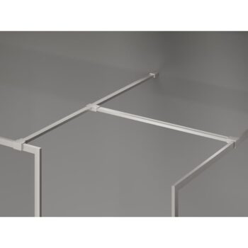 MEXEN/S - Kyoto-XF Sprchová zástena WALK-IN s rámom 80 x 80, transparent 10 mm, nikel kartáčovaný 800-080-202-04-97-080-XF