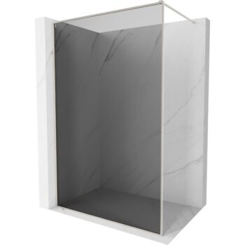 MEXEN/S - Kyoto-XF Sprchová zástena WALK-IN s rámom 90 x 202, grafit 10 mm, nikel kartáčovaný 800-090-104-97-40-X