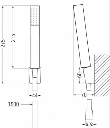 MEXEN/S - Libra R77 vaňová batéria s príslušenstvom, zlato 74513R77-50